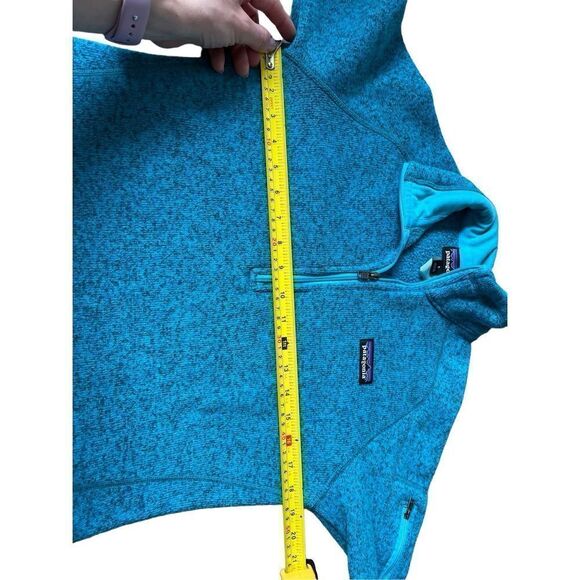 Patagonia Better Sweater 1/4 Zip Fleece Pullover size S Blue Turquoise - Picture 4 of 11